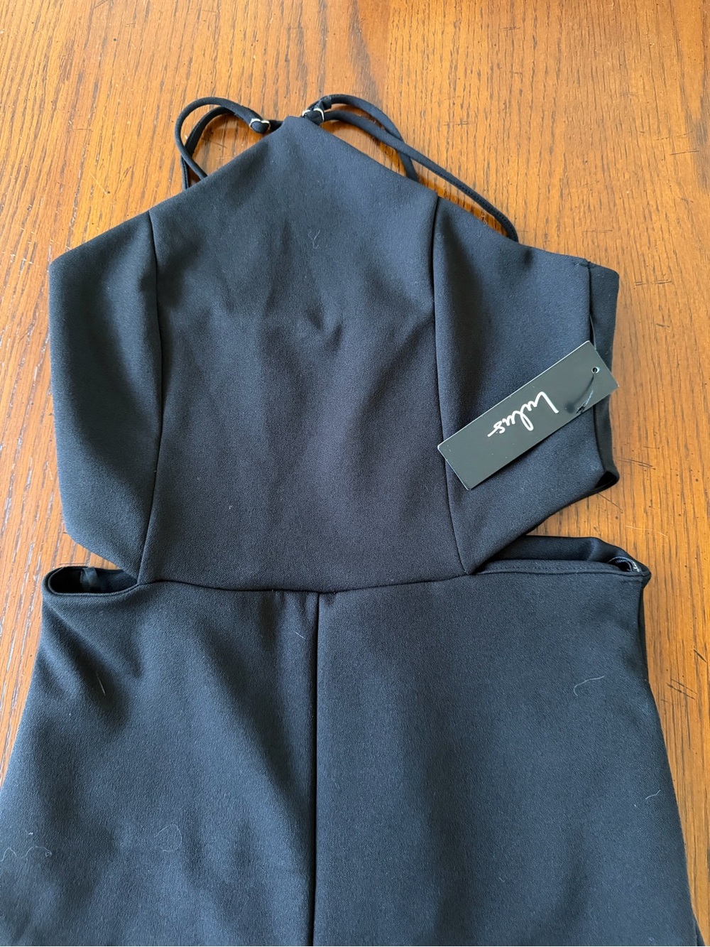 Lulu's Black Halter Cutout Jumpsuit